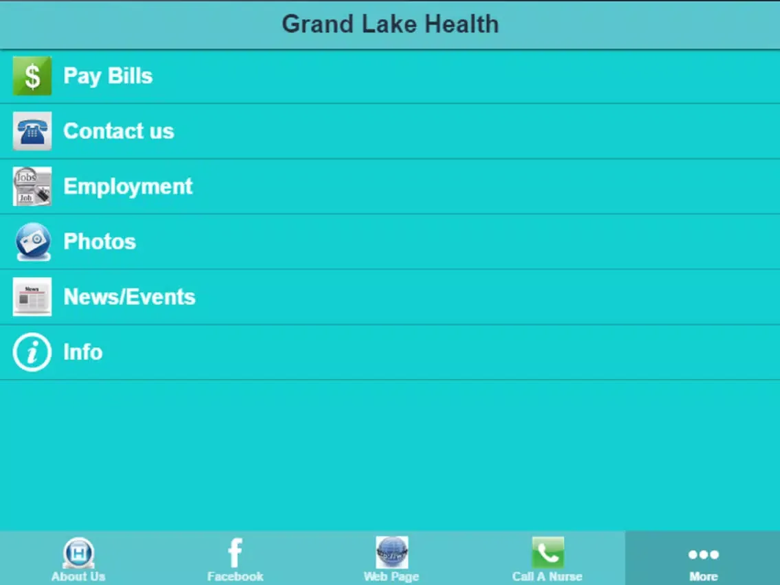 Capturas de pantalla de Grand Lake Health System iPad 