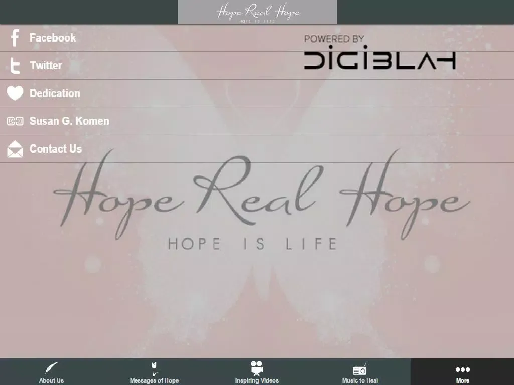 Ảnh chụp màn hình của Hope Real Hope iPad 