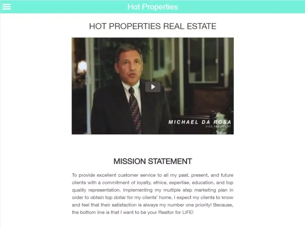 Capturas de tela do Hot Properties Real Estate iPad 