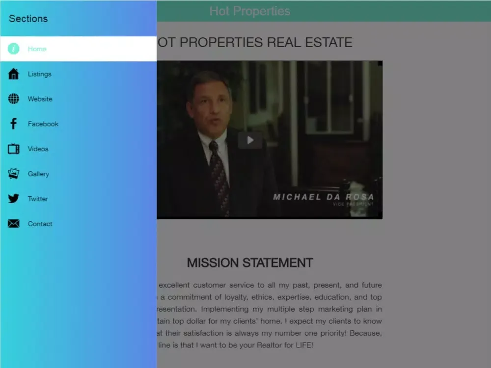 Capturas de tela do Hot Properties Real Estate iPad 