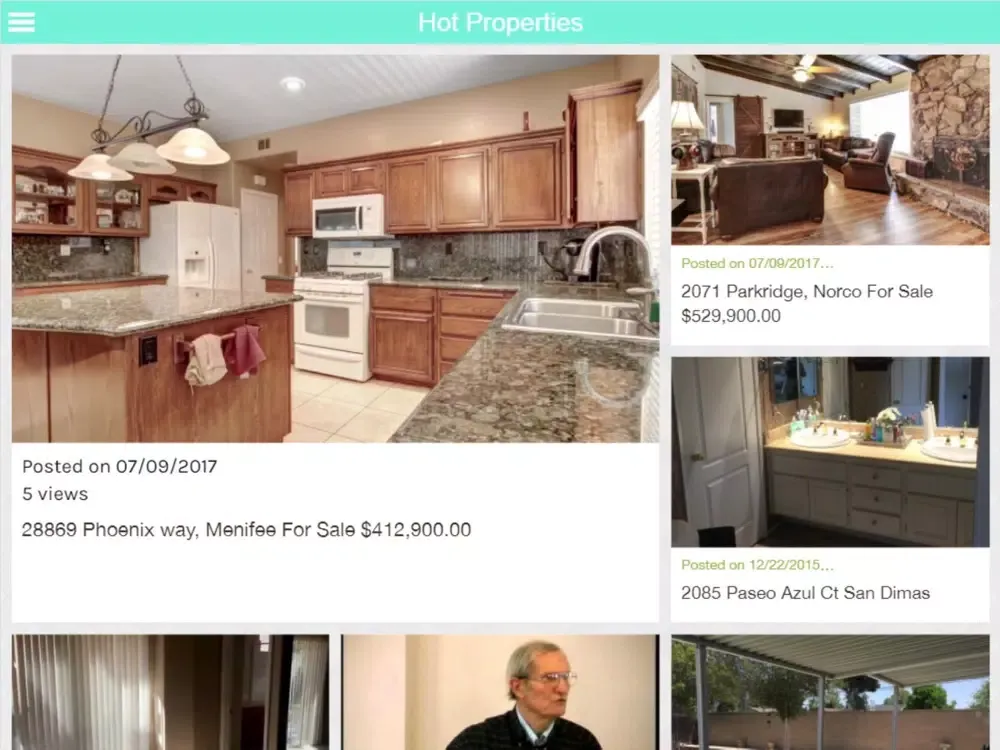 Capturas de tela do Hot Properties Real Estate iPad 