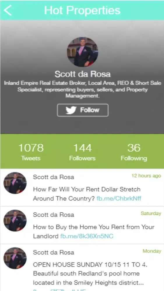 Capturas de tela do Hot Properties Real Estate