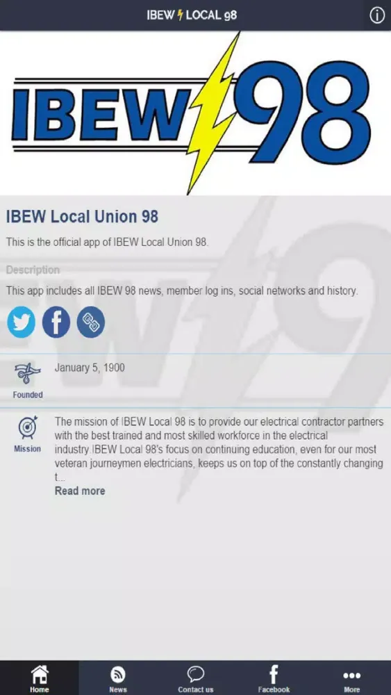 IBEW Local Union 98 स्क्रीनशॉट