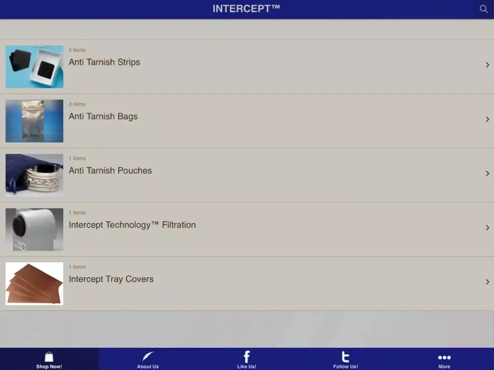 Intercept Jewelry Care iPad 應用截圖