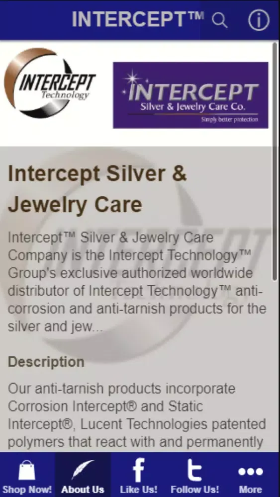 Intercept Jewelry Care應用截圖