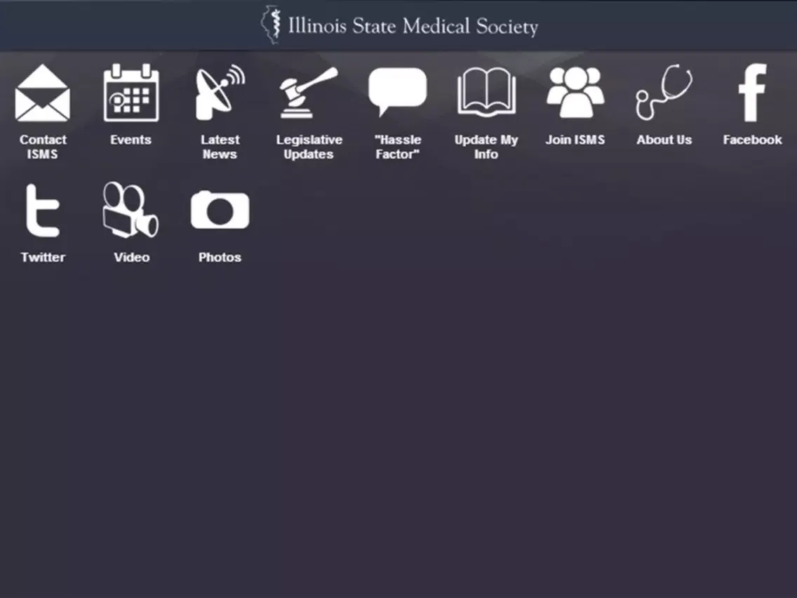Zrzuty ekranu Illinois State Medical Society iPad 