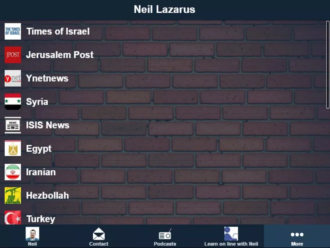 Neil Lazarus iPad  स्क्रीनशॉट