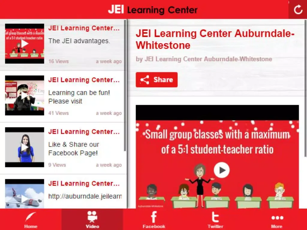 JEI Learning Center Auburndale - Whitestone iPad  スクリーンショット
