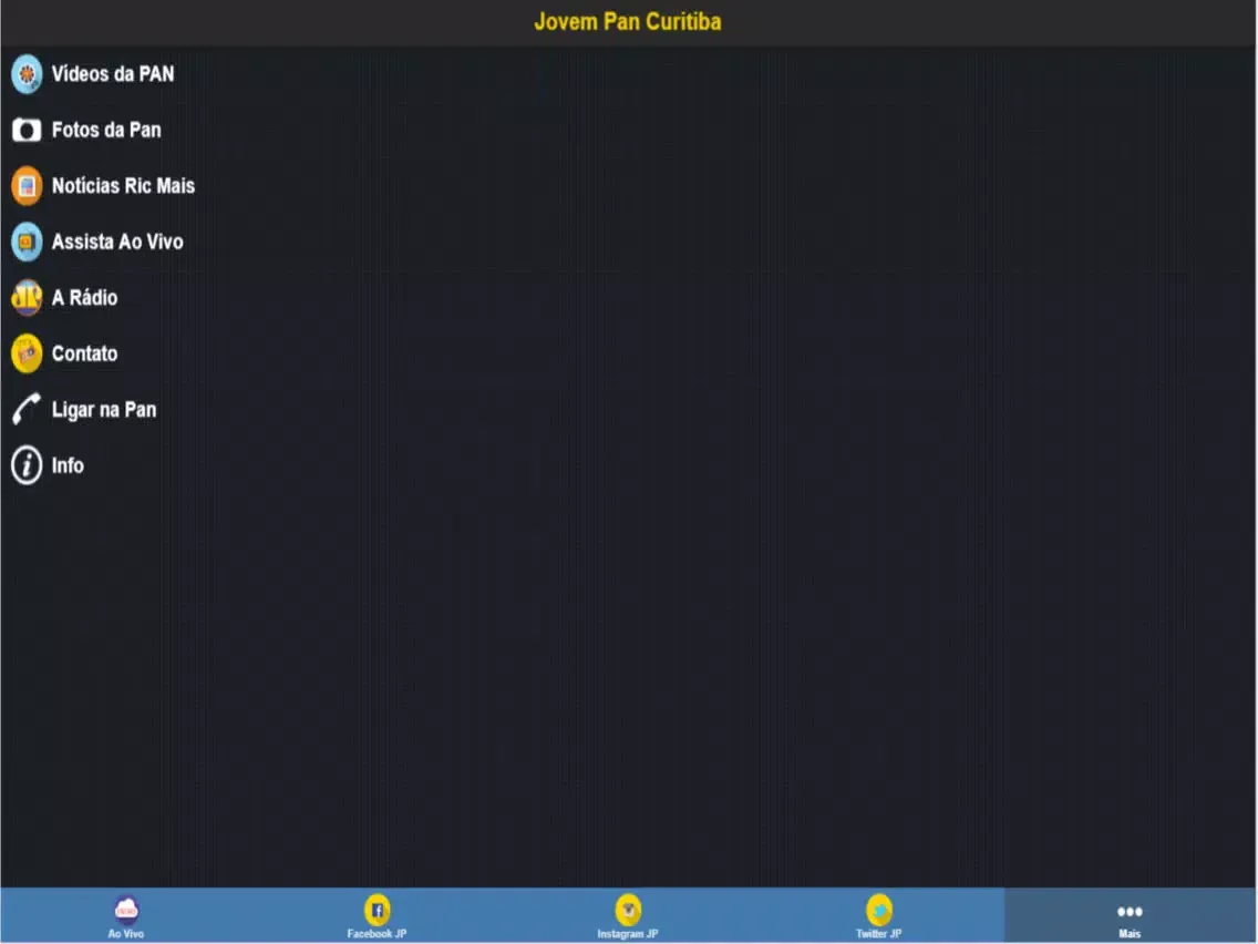 Jovem Pan Curitiba iPad  Screenshots