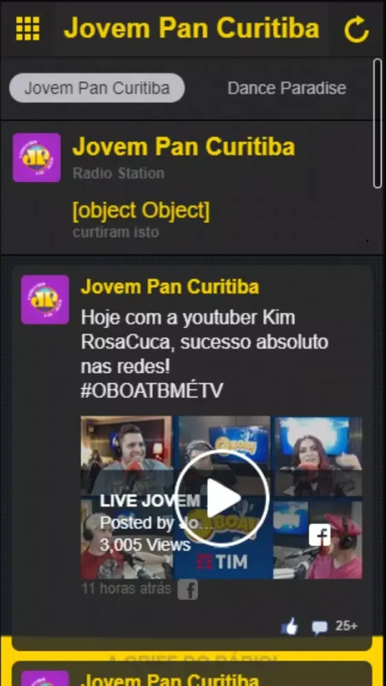Jovem Pan Curitiba Screenshots
