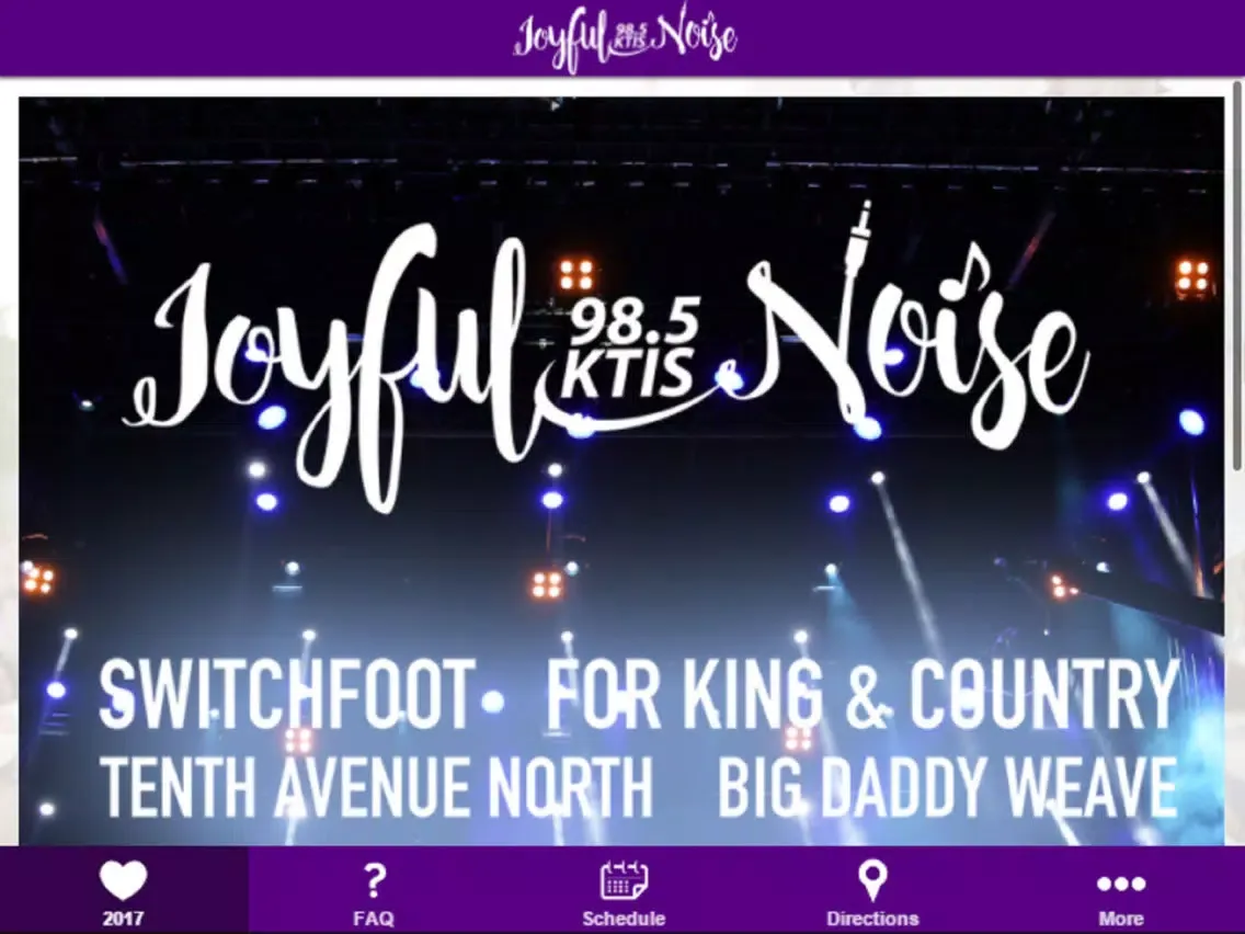 Capturas de tela do Joyful Noise Family Fest iPad 