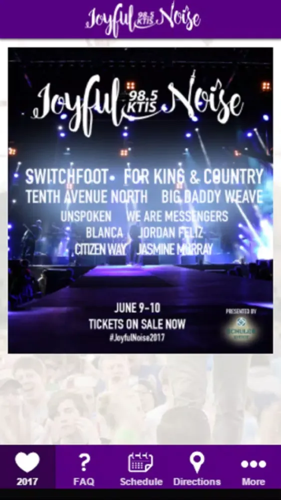 Capturas de tela do Joyful Noise Family Fest