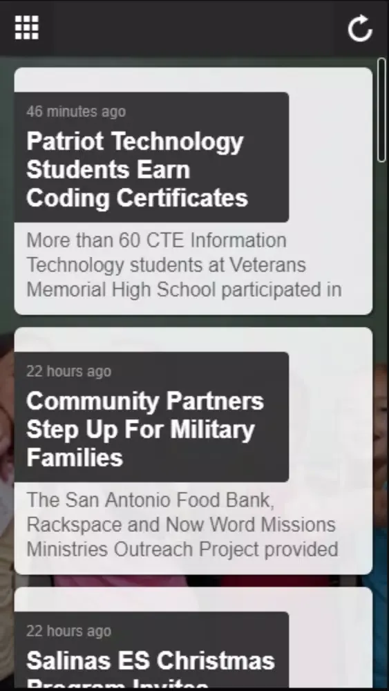 Capturas de tela do Judson ISD Connect