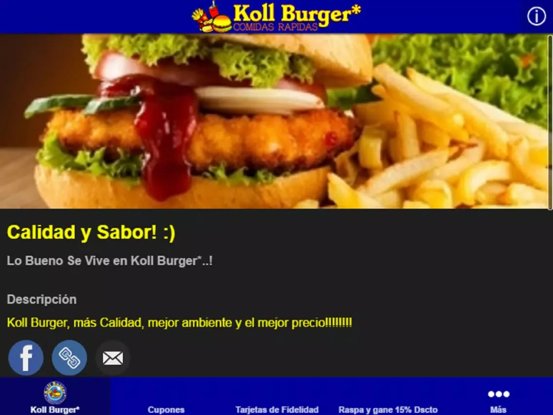 Capturas de tela do Koll Burger iPad 