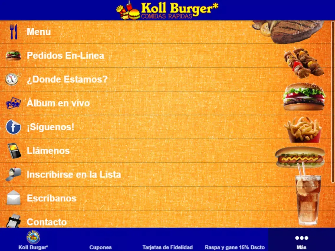 Capturas de tela do Koll Burger iPad 