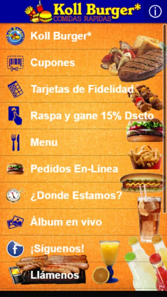 Capturas de tela do Koll Burger