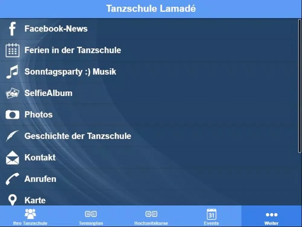 تصاویر Tanzschule Lamadé iPad 