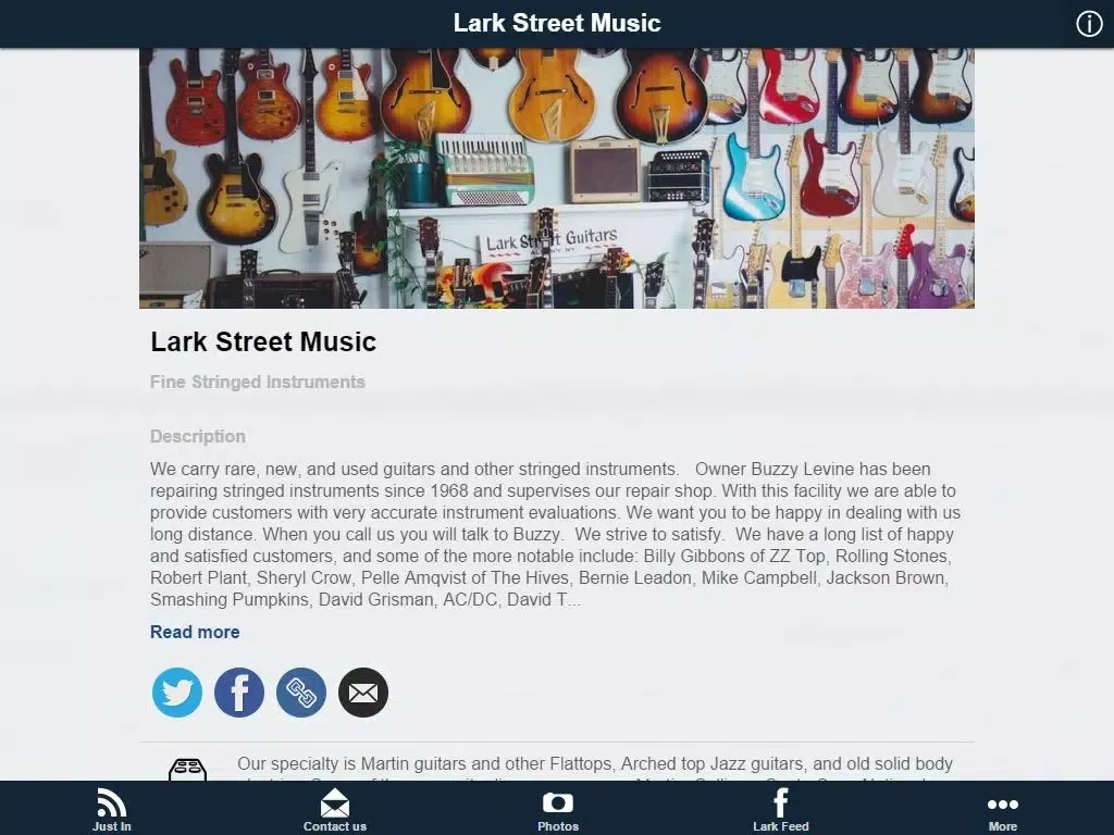 Lark St Music iPad 应用截图