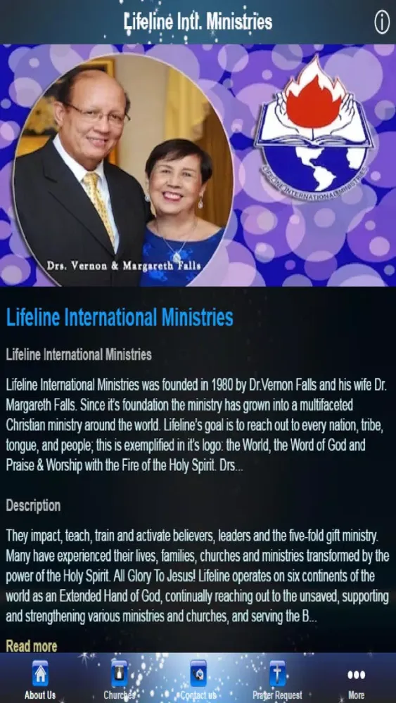 Ảnh chụp màn hình của Lifeline Intl. Ministries