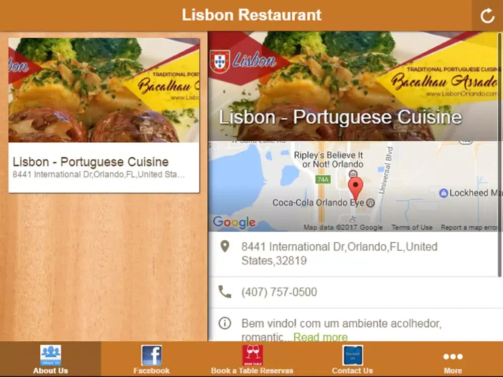 Скриншоты Lisbon Restaurant Orlando iPad 