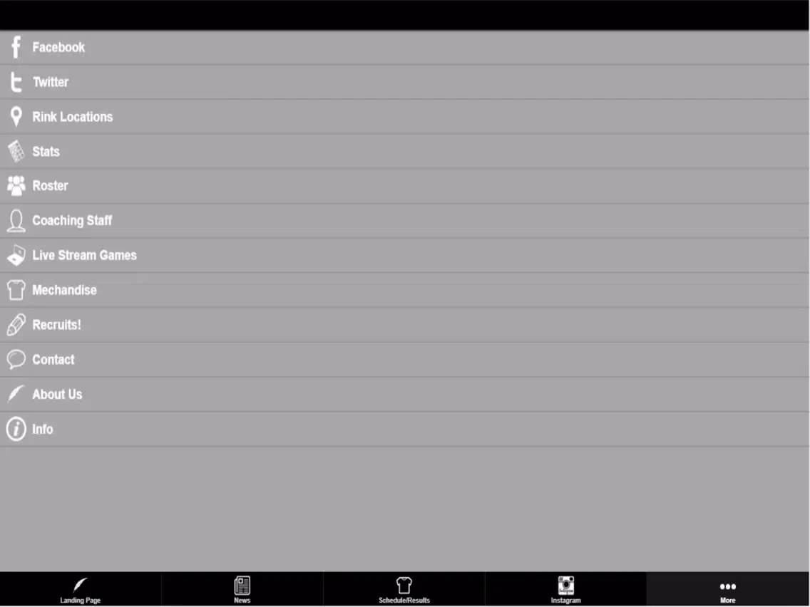 LMU Ice Hockey iPad  Screenshots