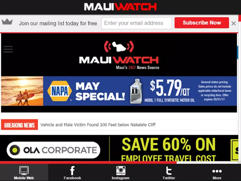 MAUIWatch iPad  Screenshots