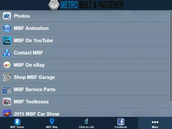 Metro Bolt & Fastener iPad 应用截图