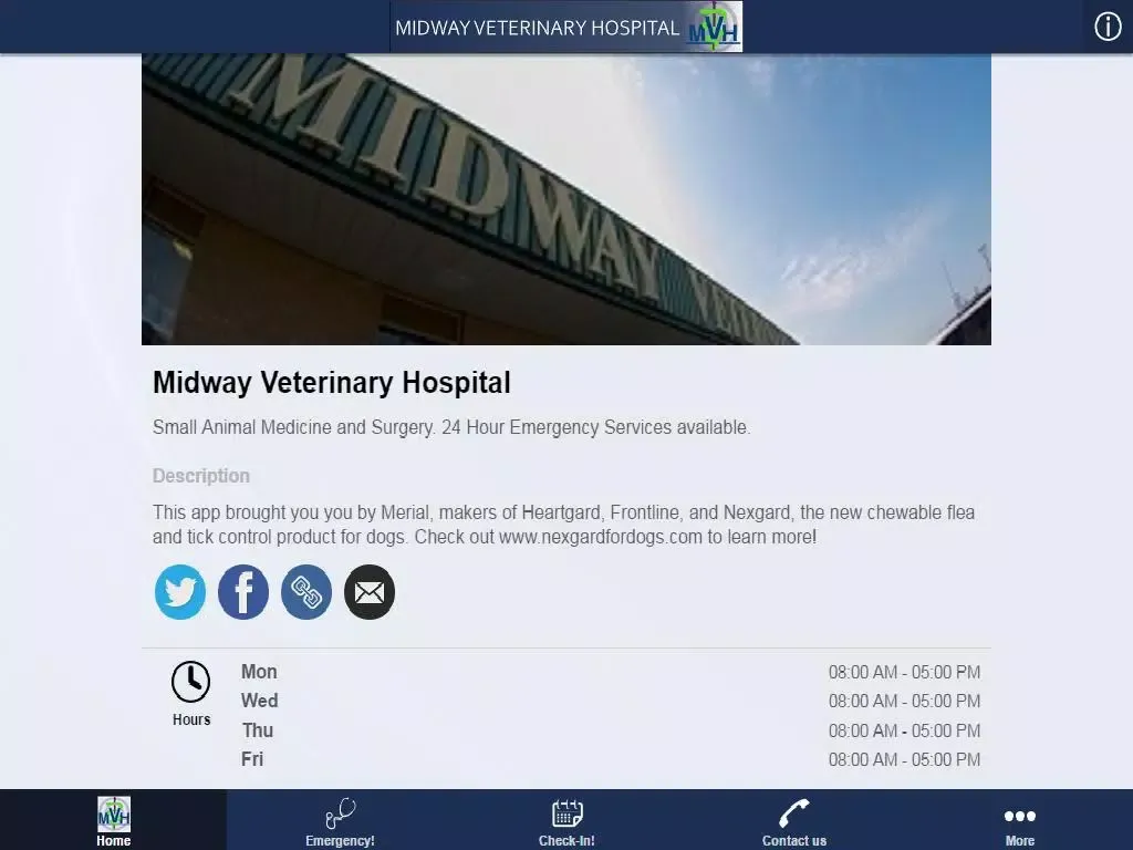 Midway Veterinary Hospital iPad  স্ক্রিনশট