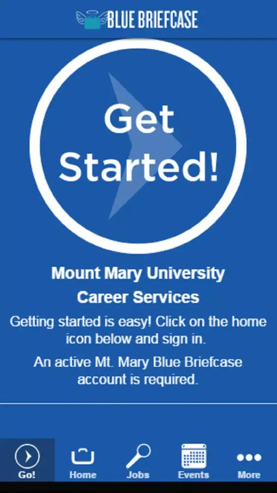 ภาพหน้าจอของ Mount Mary Blue Briefcase