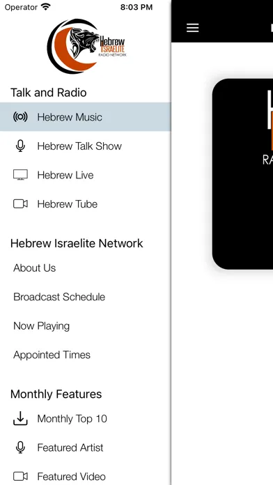 Ảnh chụp màn hình của Hebrew Israelite Radio