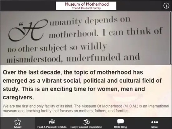 Capturas de pantalla de Museum of Motherhood iPad 