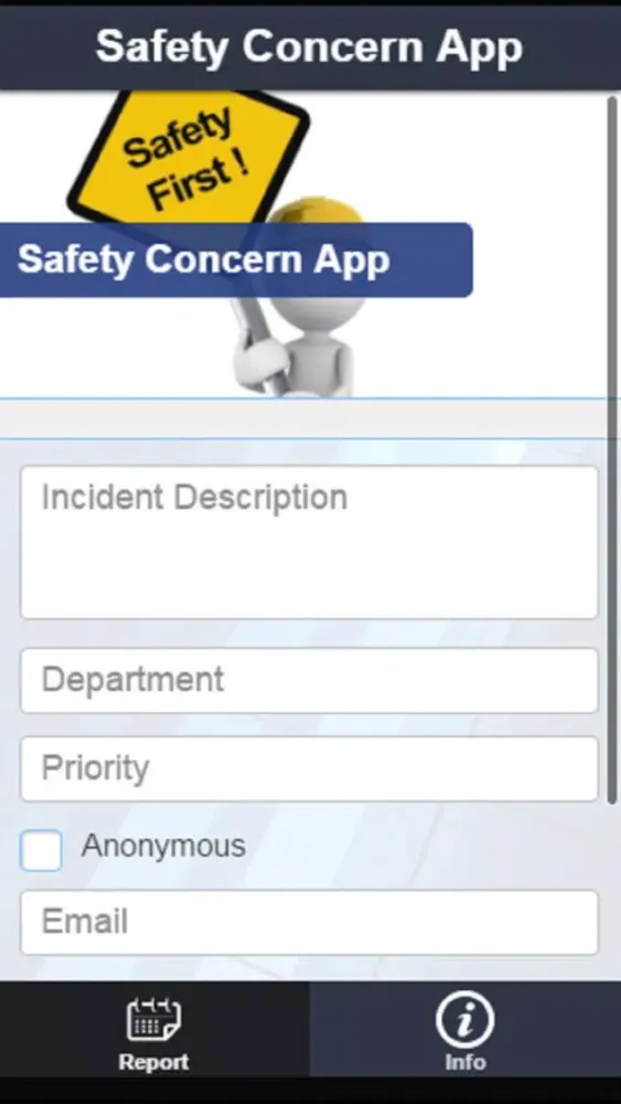 Captures d'écran de Safety Concern App
