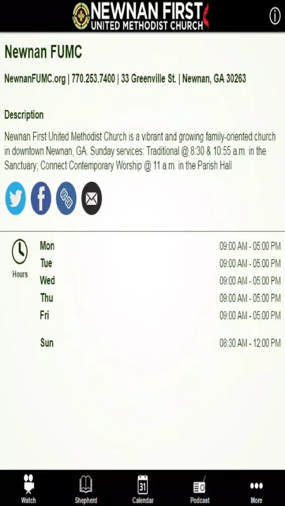 Capturas de pantalla de Newnan FUMC