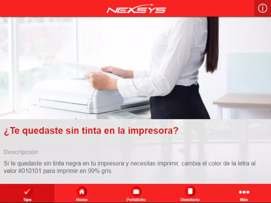 Captures d'écran de Nexsys de Ecuador iPad 