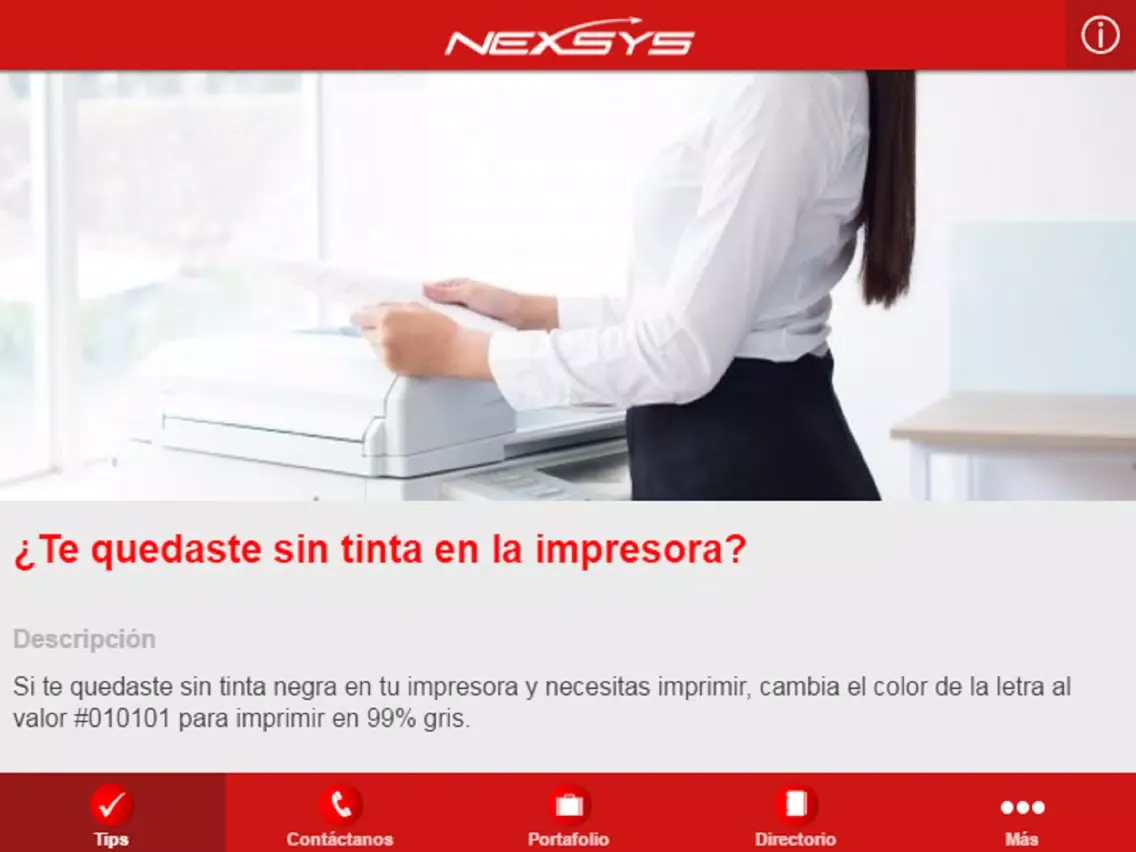 Zrzuty ekranu Nexsys de Perú iPad 