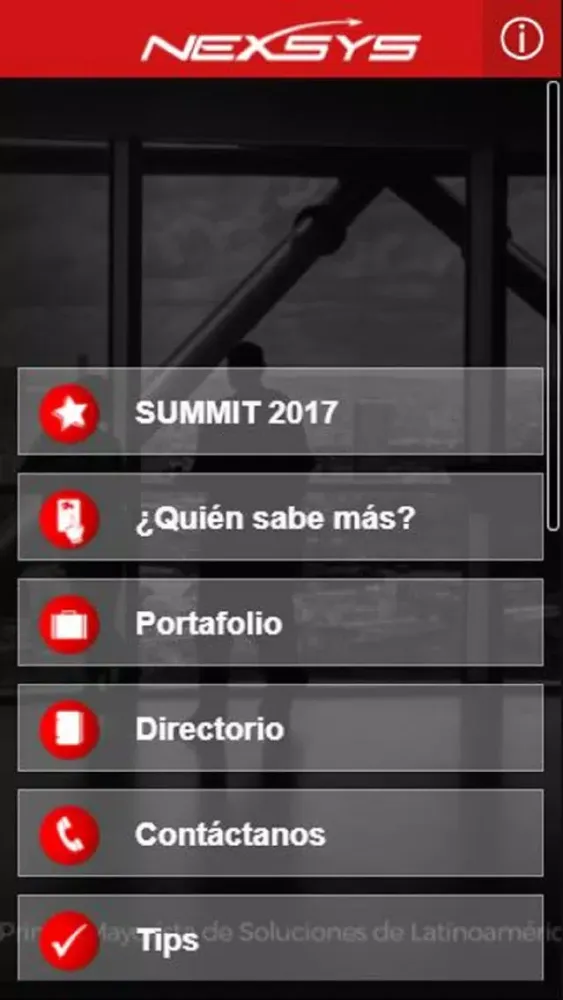 Capturas de tela do Nexsys México