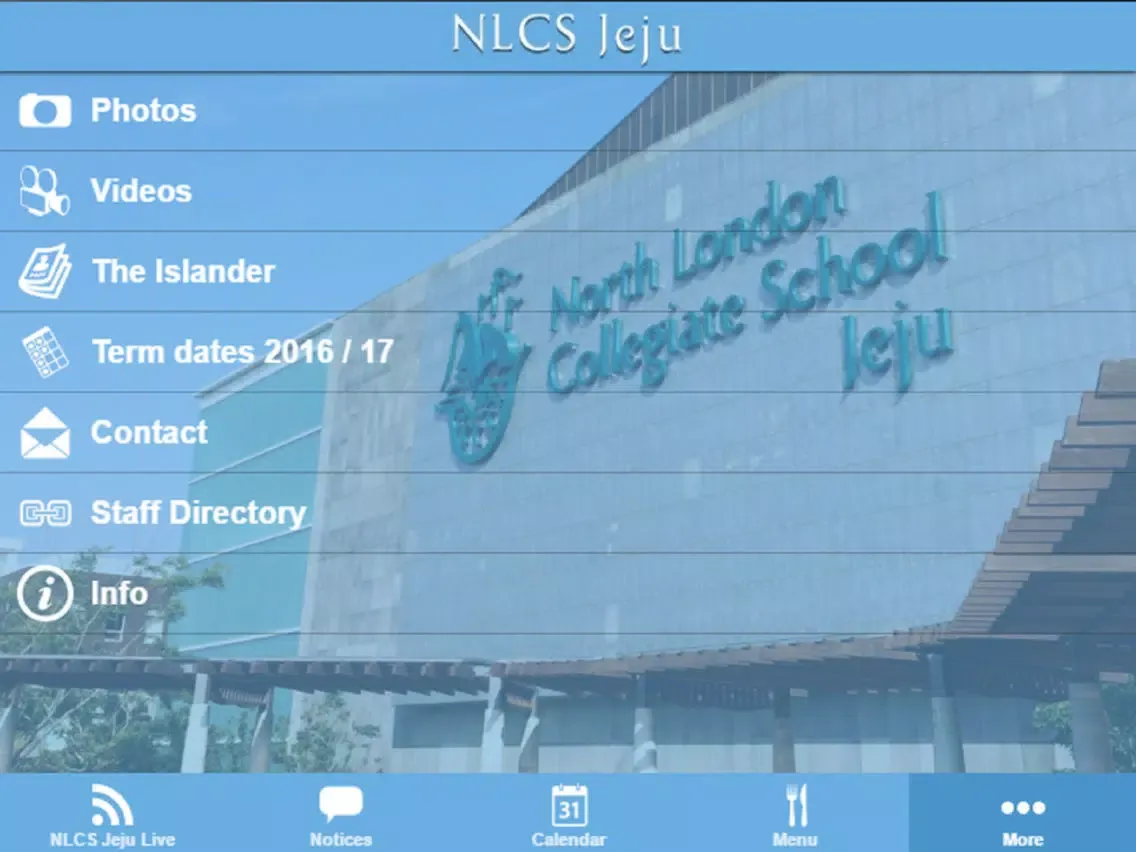 NLCS Jeju iPad 應用截圖