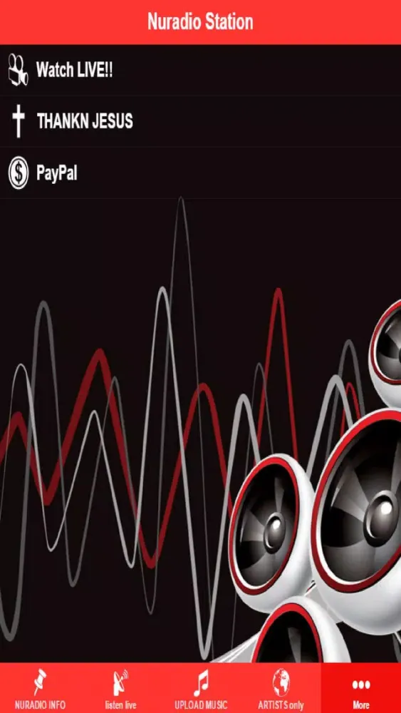 Ảnh chụp màn hình của Nuradio Station