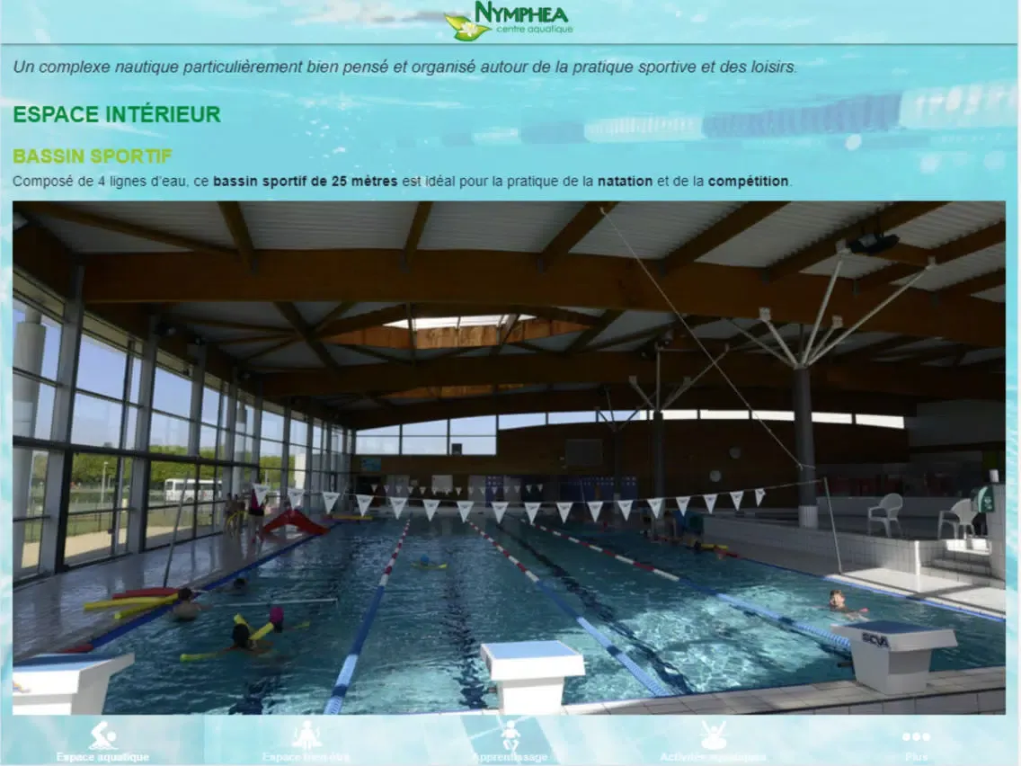 Screenshot di Centre aquatique Nymphéa iPad 