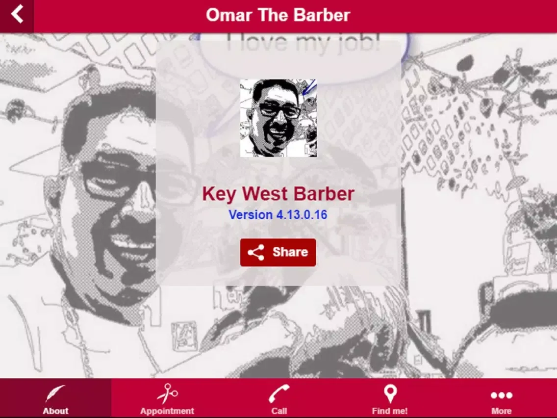 Ảnh chụp màn hình của Key West Barber iPad 