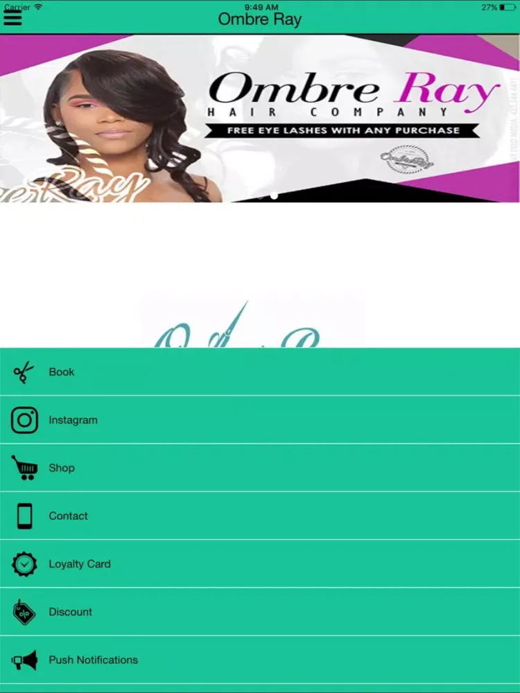 Capturas de pantalla de Ombre Ray hair Co. iPad 