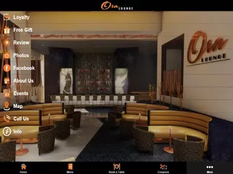 Tangkapan skrin Ora Lounge iPad 