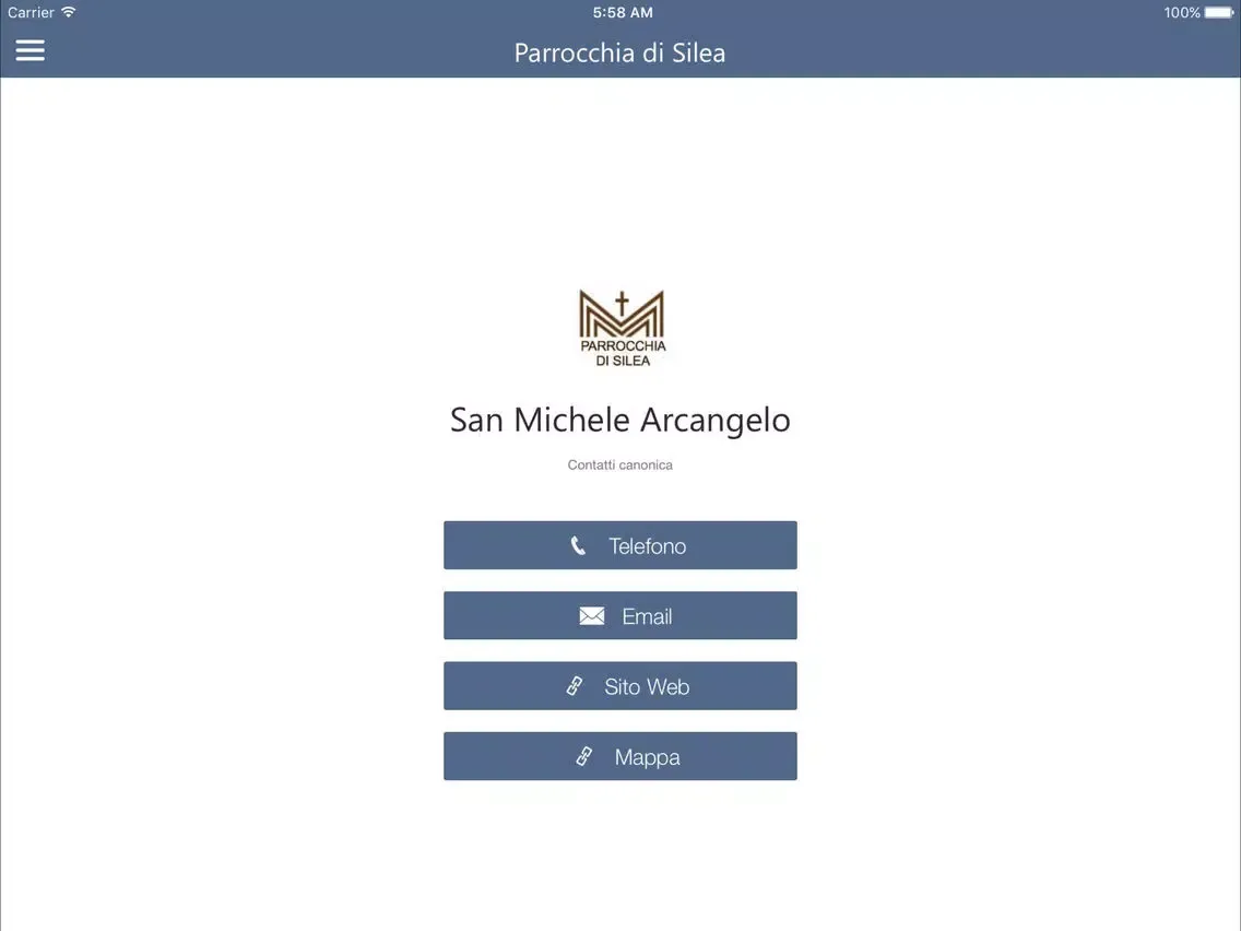 Ảnh chụp màn hình của Parrocchia di Silea iPad 