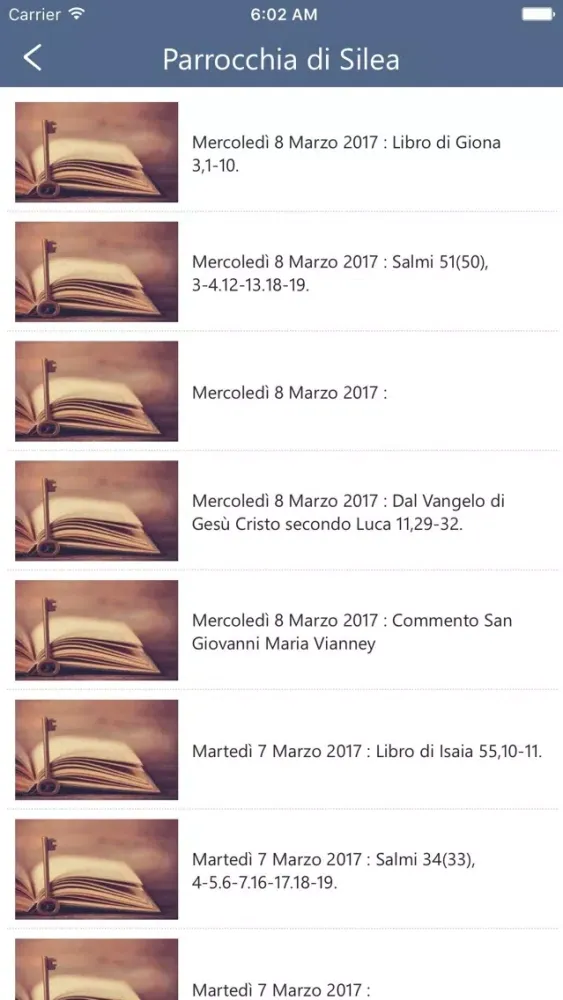 Ảnh chụp màn hình của Parrocchia di Silea