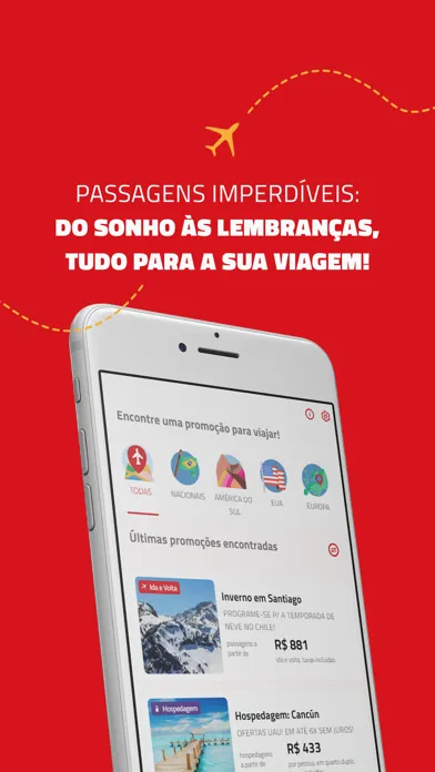 Ảnh chụp màn hình của Passagens Imperdíveis