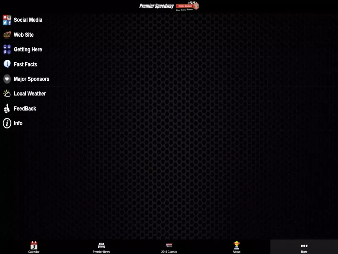 Capturas de tela do Premier Speedway iPad 