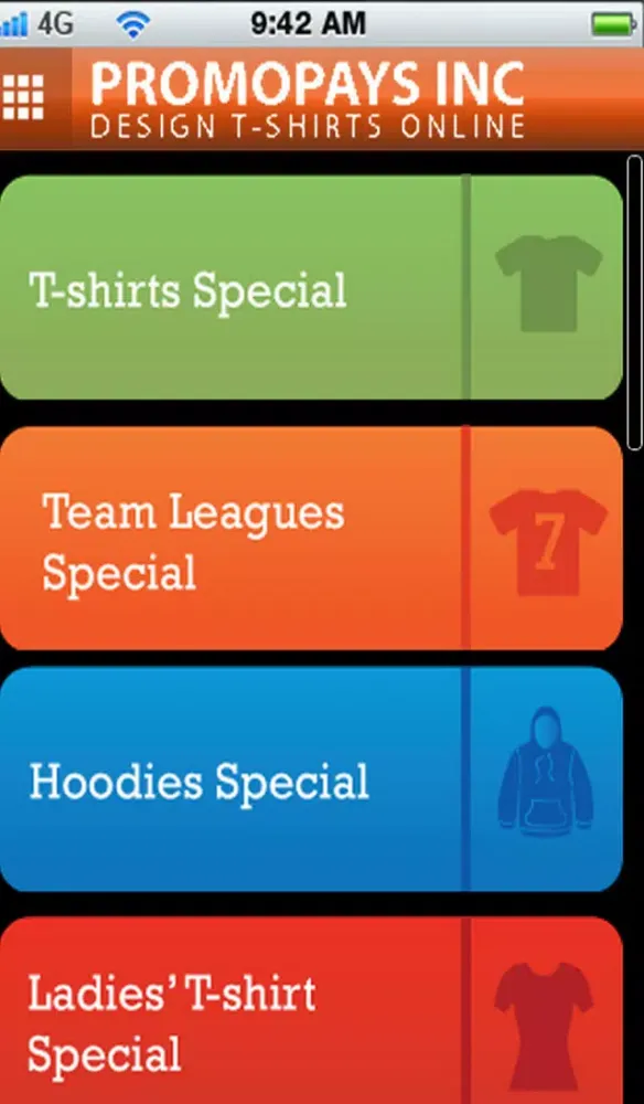 PromoPays Custom T-shirts應用截圖