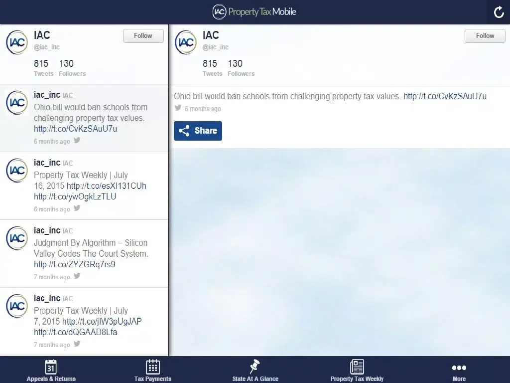 Capturas de tela do Property Tax Mobile iPad 