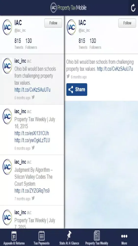 Capturas de tela do Property Tax Mobile