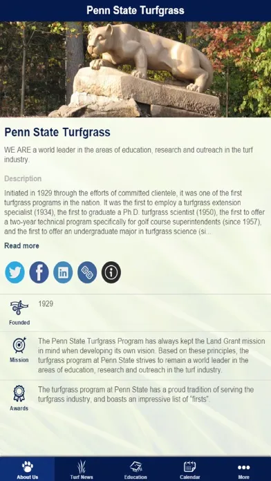 Captures d'écran de PSU Turf
